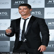 Горячая Распродажа Криштиано Роналдо же стиль костюм Slim Fit черный строгий костюм; для жениха костюмы из 3 предметов(куртка+ брюки+ галстук