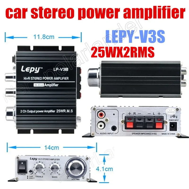 2ch усилитель выходной мощности 25 Вт X2 RMS Hi-Fi Lepy LP-V3S мотоцикл Hi-Fi стерео автомобиль мини Hifi аудио цифровой амперметр мощность