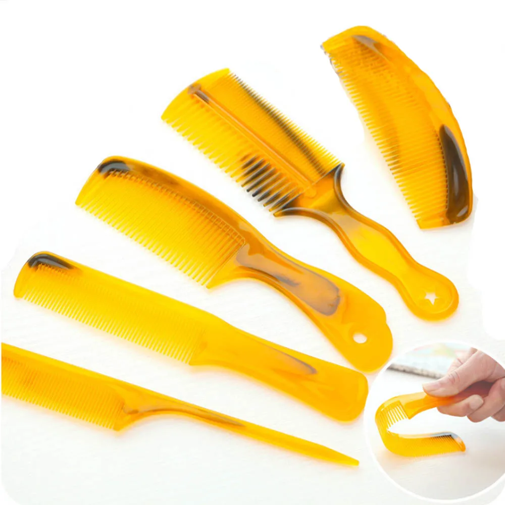 

Unbreakalbe Plastic Comb Kit Professional Styling Comb set Rat Tail Comb Hair Supplies 5 pcs / set P121