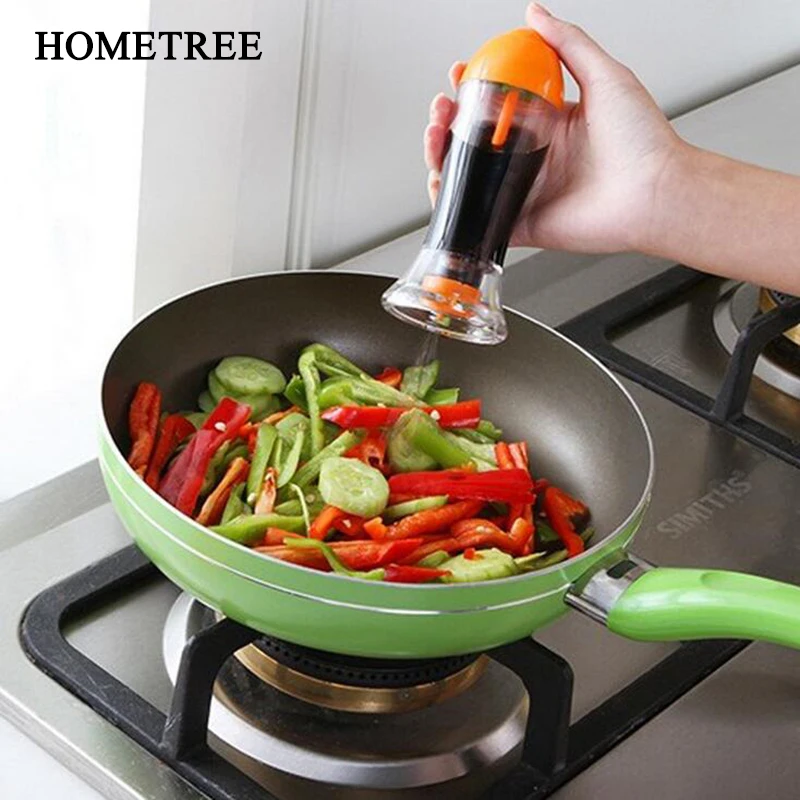

Creative Rocket Button Controllable Oil Quantity Oil Vinegar Soy Sauce Spray Bottle BBQ Seasoning Bottle Kitchen Accessorie H17