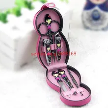 100 компл./лот; ; ; горячая распродажа; комплект маникюрные ножницы детские куклы для ногтей набор профессиональных парикмахерских ножниц своеобразный русская кукла косметические наборы для ногтей