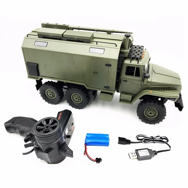 $US $46.65  B36 Ural 1/16 2.4G 6Wd Rc Car Rock Crawler Command Communication Vehicle Rtr Toy Auto Army car toy 