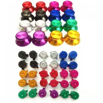 

Metal Analog Joystick ThumbStick Grip Caps+ABXY Buttons Repair Part for Sony Playstation Dualshock 4 PS4 DS4 Gamepad Controller
