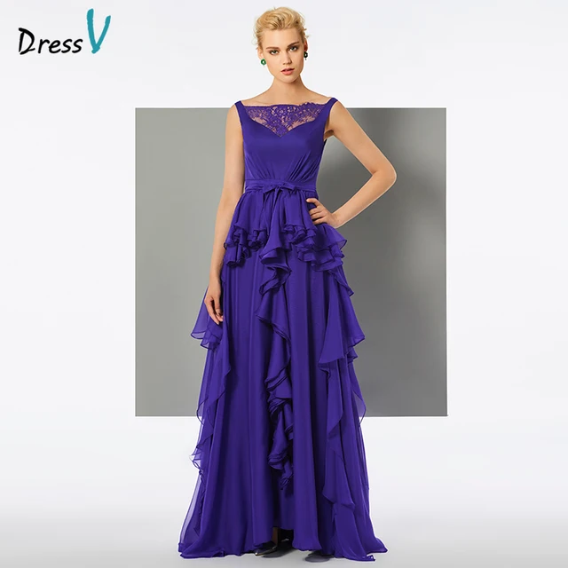 Dressv Indigo Long Evening Dress Straps A Line Floor Length On Dressv Indigo Long Evening Dress Straps A Line Floor Length On Wedding Party Formal Lace