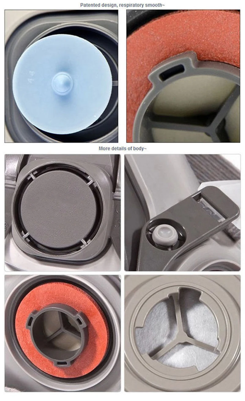  7 in 1 Set  Anti-dust Paint Spray Respirator Half Face Facepiece Pesticide Gas Mask For 3M 7502 6200 