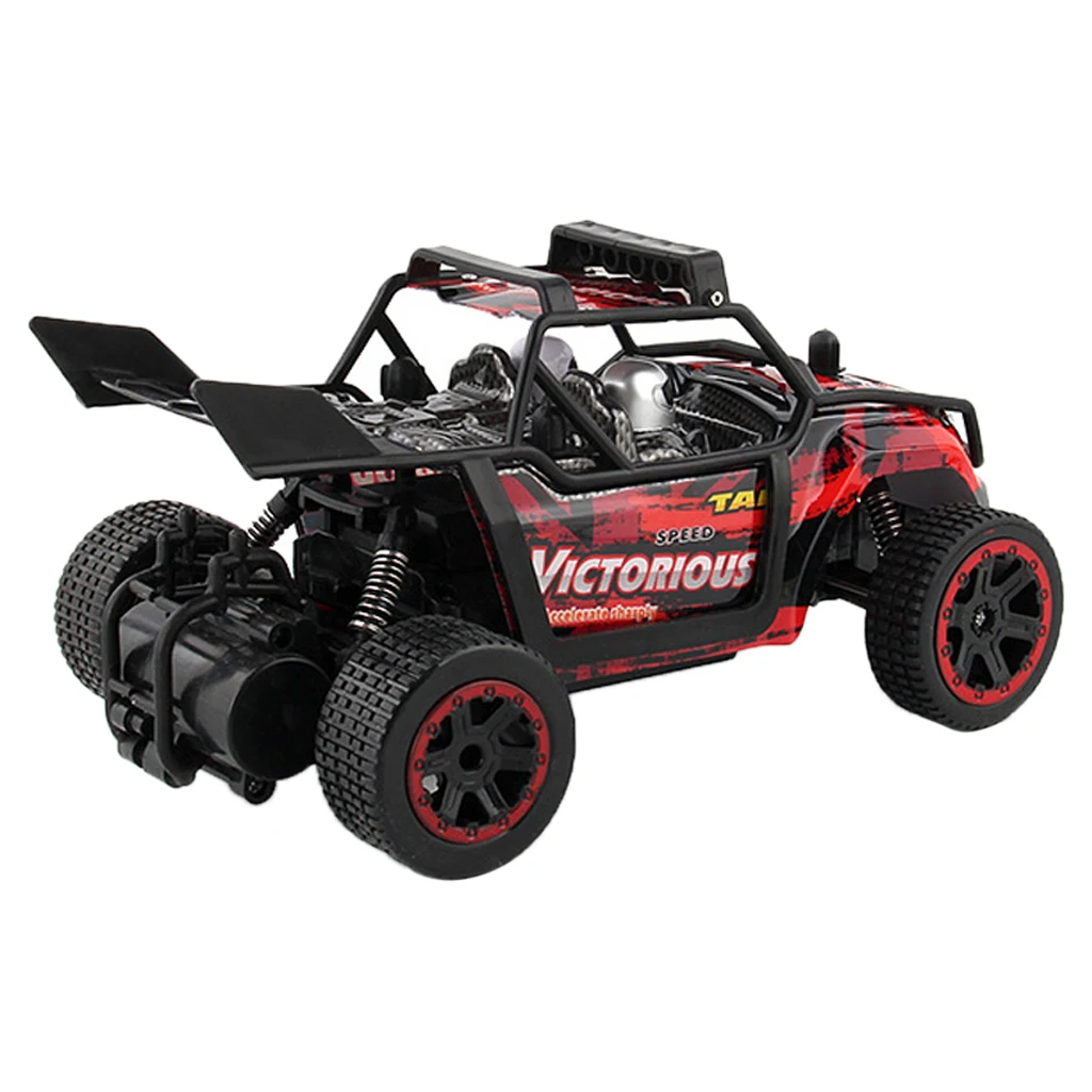  1/18 RC Drift Car 4WD 30KM/H Racing Off-Road Vehicle Monster Truck Crawlers Toy Remote Control Climbing Car Red Rechargeable