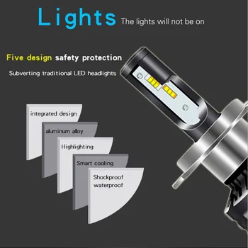 

2X H7 LED H4 LED H11 Car Light Canbus Headlight Bulb 10000LM H8 H1 HB3 9005 9006 880 H27 H9 60W 3000K 6000K 12V 24V Auto HB4 Led