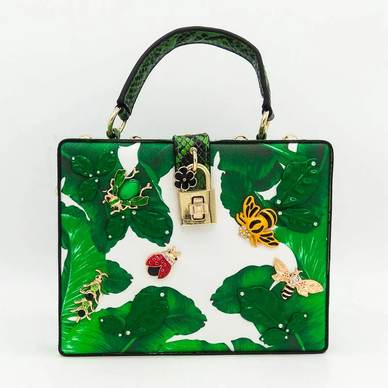 Boutique De FGG женские модные сумки через плечо с зеленым банановым листом, сумки с верхней ручкой, Женская Повседневная сумка через плечо - Цвет: Green Banana Bag