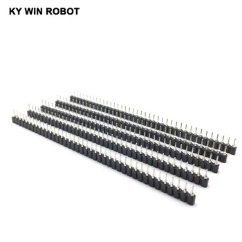 

10pcs/lot 40P female header 1x40 Pin 2.54 Round Female Pin Header connector 1*40 hole Single inline row needle seat hole row