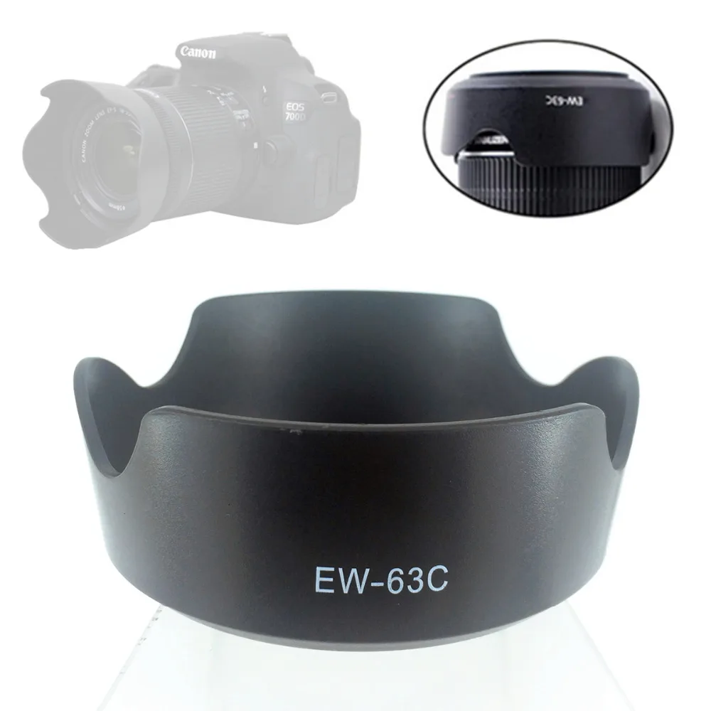 Бленда объектива Замените EW-63C для Canon EF-S фирменнй переходник 18-55 мм f/3 5-5 6 IS
