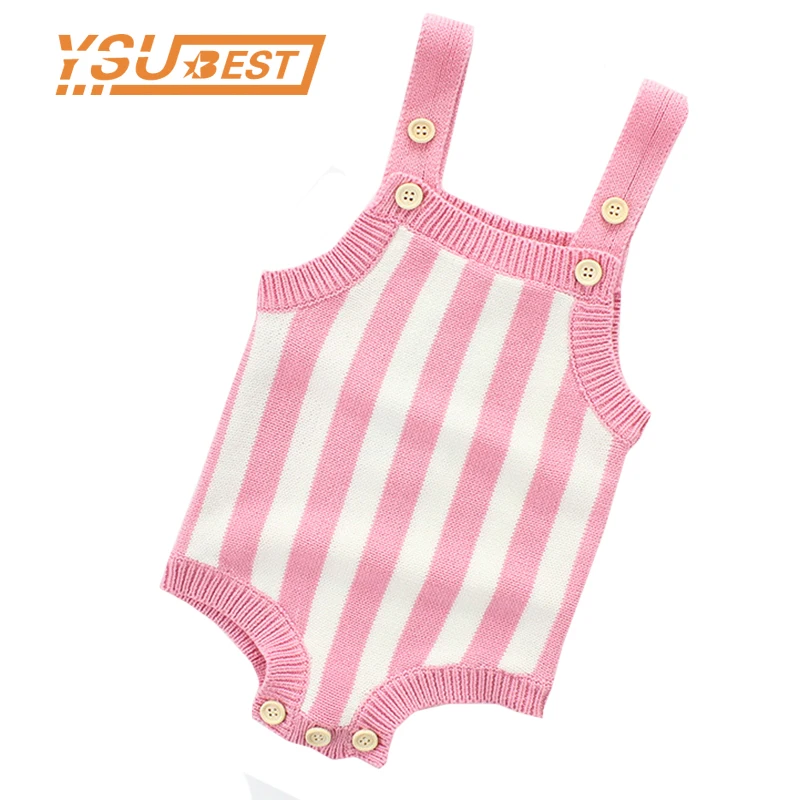 

Striped Baby Girl Romper Clothes Newborn Baby Boy Rompers Knitted Baby Overalls Baby Girl Summer Clothes Toddler Clothes Rompers