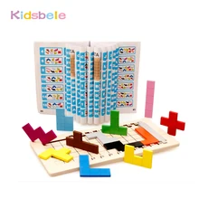 Детские строительные блоки, игрушки для детей, игры игральные Деревянные игрушки Монтессори обучающая euclient Brinquedos Математические Игрушки
