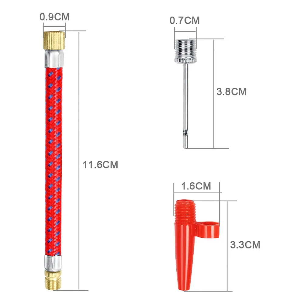 Ball Pump Needles 20 Pcs Set With Nozzle Adapter And Air Hose For Inflating Football Basketball Volleyball Rugby Ball And Inflatable Toys (2)