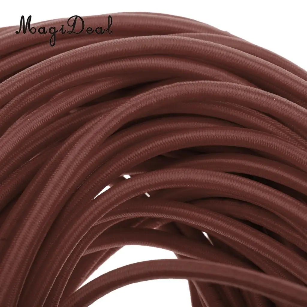 MagiDeal 4mm Heavy Duty Marine Grade Elastic Shock Cord Bungee Rope Tie Down Boat Cover Caravan DIY Craft - Various Length/Color
