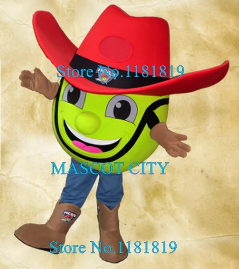 

MASCOT SPORT TENNIS BALL mascot cowboy costume adult cartoon character tennis theme animes cosplay carnival fancy dress kit