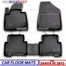 Для hyundai Santa Fe 2012-автомобильные Затопленные коврики ковры Авто Пол пылезащитный Противоскользящий автомобильный Стайлинг украшение интерьера