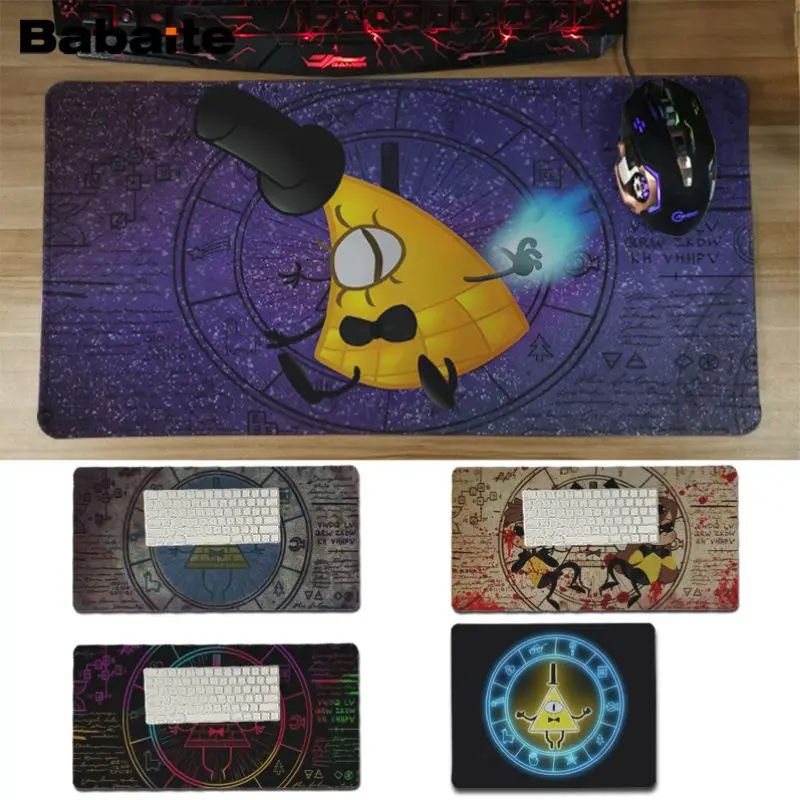 

Babaite Beautiful Anime Gravity Falls Bill Cipher Customized laptop Big mouse pad Rubber Mouse Pad Computer Game Tablet Mousepad