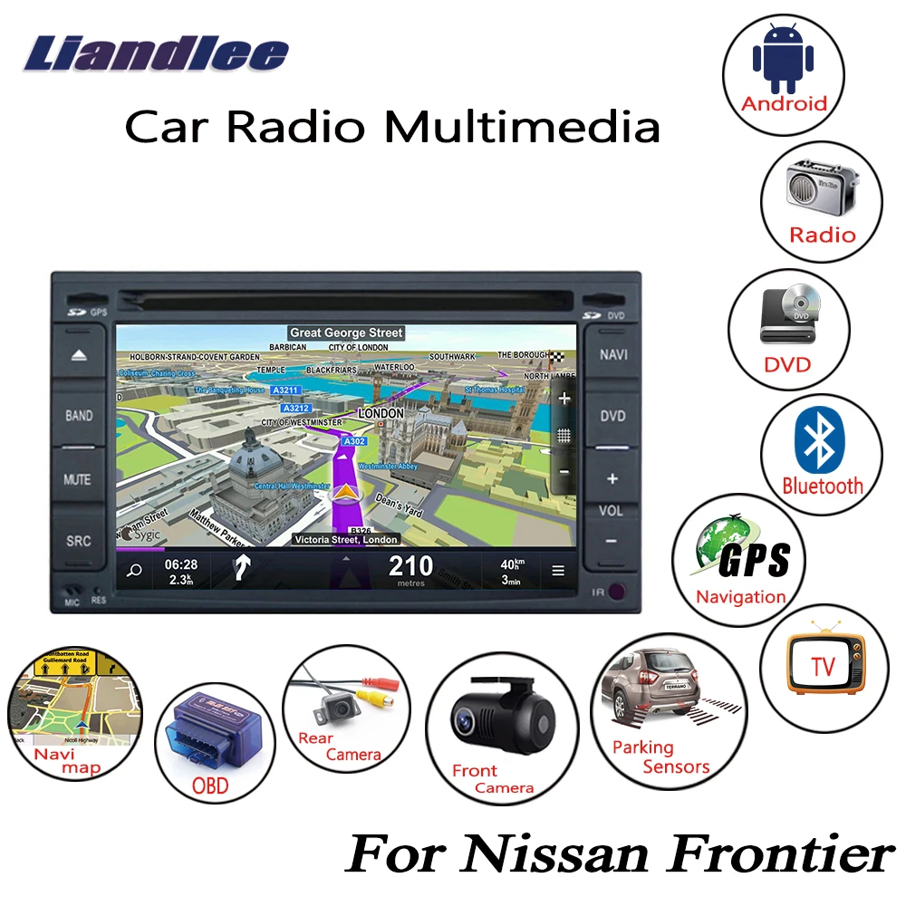 Liandlee For Nissan Frontier 2005~2014 Android Car Radio CD DVD Player GPS Navi Navigation Maps Camera OBD TV Screen Multimedia1