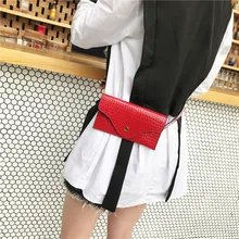 Поясная Сумка для женщин, Кожаная поясная сумка, модная женская однотонная сумка-мессенджер из ПУ кожи, на плечо, на грудь, Bolsa Feminina HW