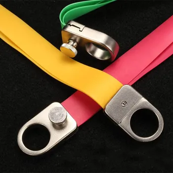 

Powerful Steel Slingshot key ring Catapult Camouflage Bow Catapult With 3pcs Rubber Band Outdoor Hunting Camping Mini Slingshot