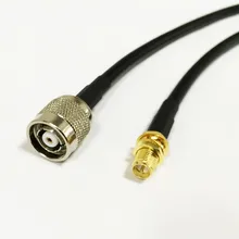 RP-SMA со штекера на гнездо переключателя RP-TNC штекер помощью соединительного кабеля RG58 по оптовой цене Быстрая 100 см 4" адаптер