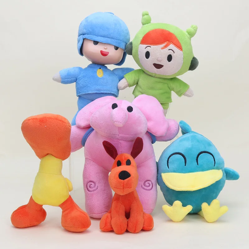 Тапочки в виде персонажа аниме Pocoyo плюшевые куклы покойо Элли Пато Loula Nina сонный