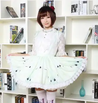 

Sweet Chinese Style Crane Printed Short Skirt Ladies Retro Skirt