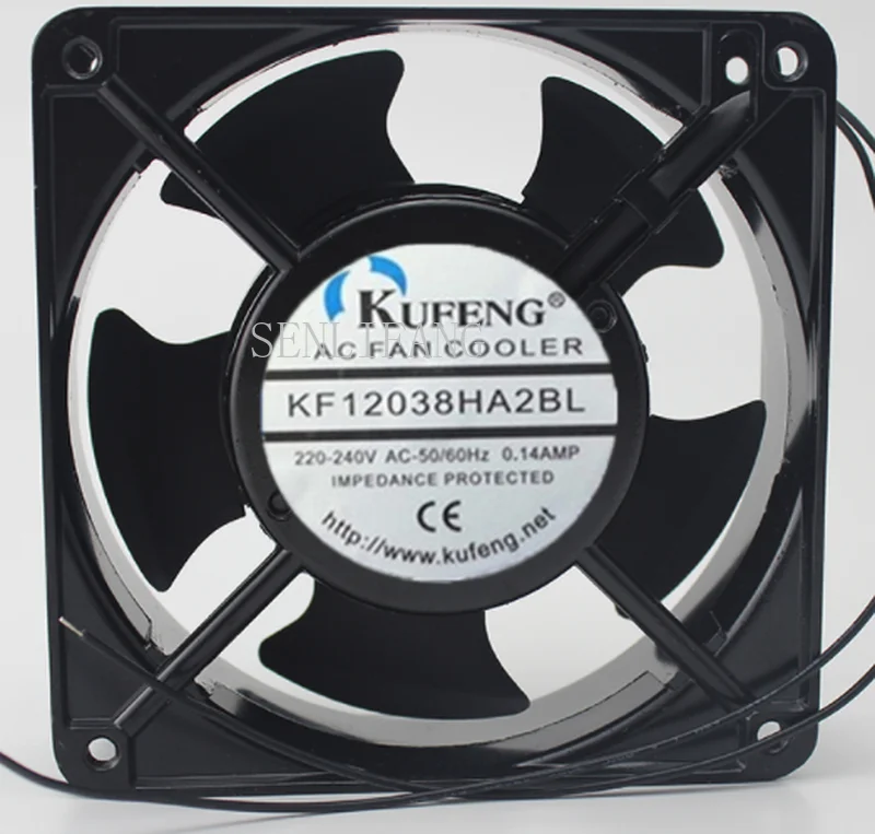1 PCS Crouzet Cooling Fan 12038 12CM AC 220V 0.14A 70546289 99487420 2 Wire