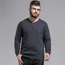 Плюс размер 10XL 8XL 6XL 5X осенний вязаный пуловер свитер мужской, хлопок черный хаки однотонная одежда пуловер с v-образным вырезом свитер