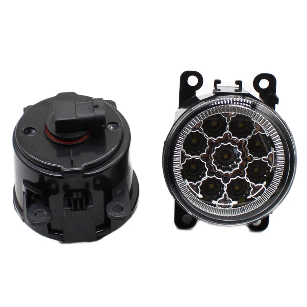 2pcs Car Styling Round Front Bumper LED Fog Lights DRL Daytime Running Driving For VAUXHALL