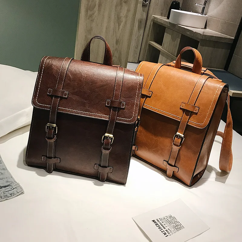 Feminina de Ombro de Couro para Escola para Meninas Mochila Adolescentes 22 High Quality Bolsas e Malas