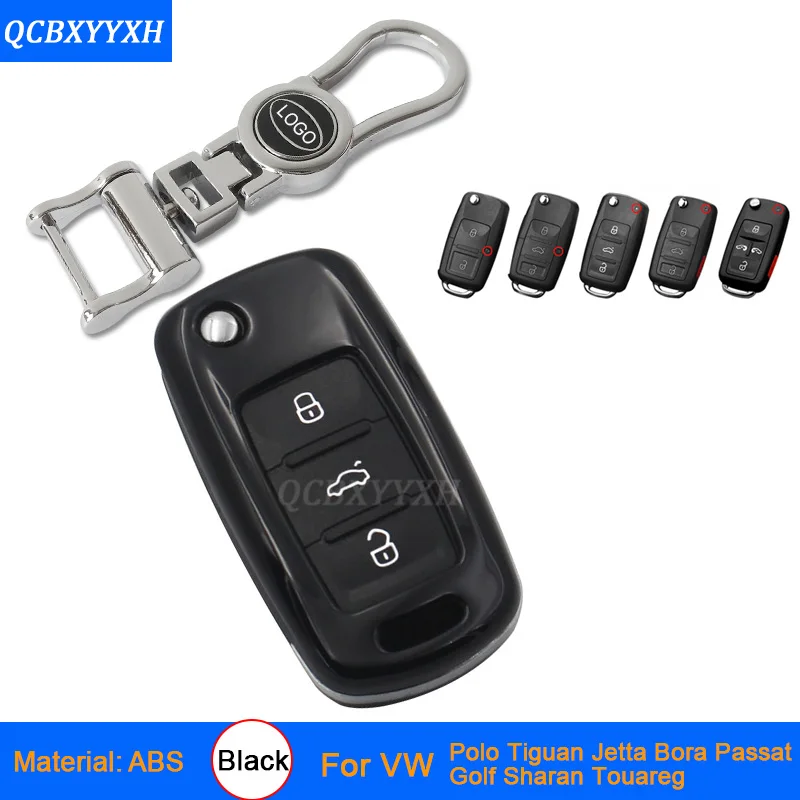 Car Key Cover Car-Styling Zinc Alloy+Plastic Case For VW Sportsvan Tiguan Touran Magotan Golf 7 Polo Passat Bora Car Key Case