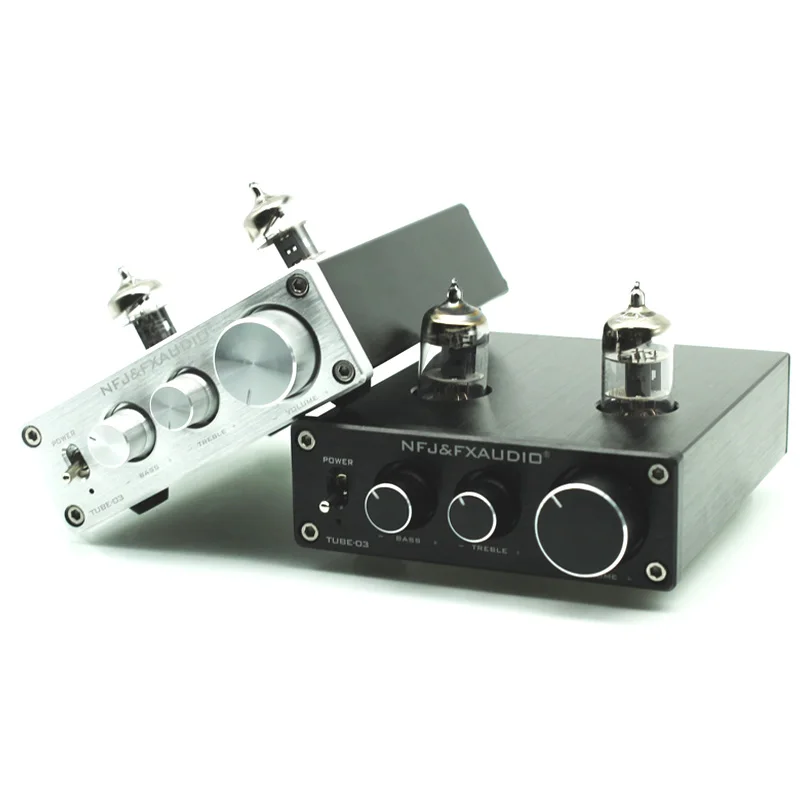 FX-AUDIO TUBE-03 MINI Bile 6J1 Preamp Tube Amplifier Buffer HIFI Preamplifier Bass Adjustment amplificador audio DC12V FX-AUDIO TUBE-03 MINI Bile 6J1 Preamp Tube Amplifier Buffer HIFI Preamplifier Bass Adjustment amplificador audio DC12V