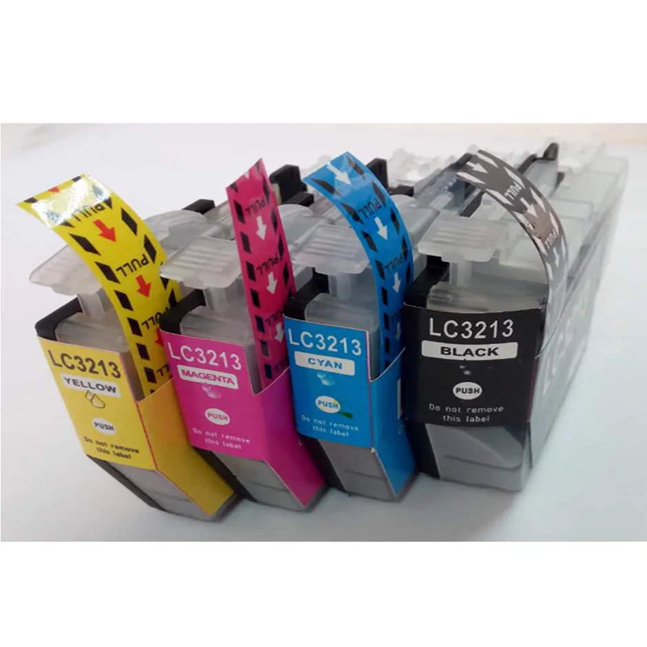 4 упаковки LC3213 картриджи для принтера Brother DCP J772DW J774DW MFC J890DW J895DW|ink cartridge|compatible ink