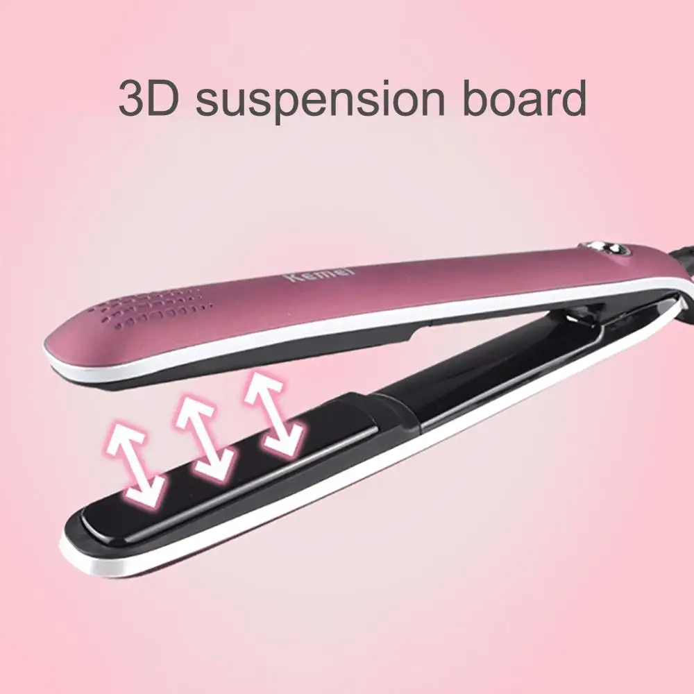 

Kemei KM-2203 Ceramic Heating Flat Iron Hair Straightener Curler Styling Tool