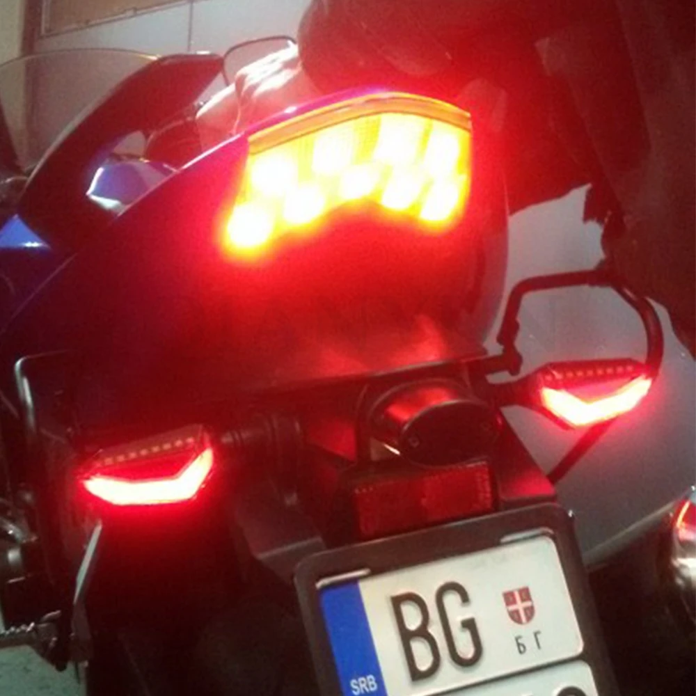 Универсальный мотоциклетный светодиодный мигающий сигнал поворота для Yamaha FZ6 FAZER