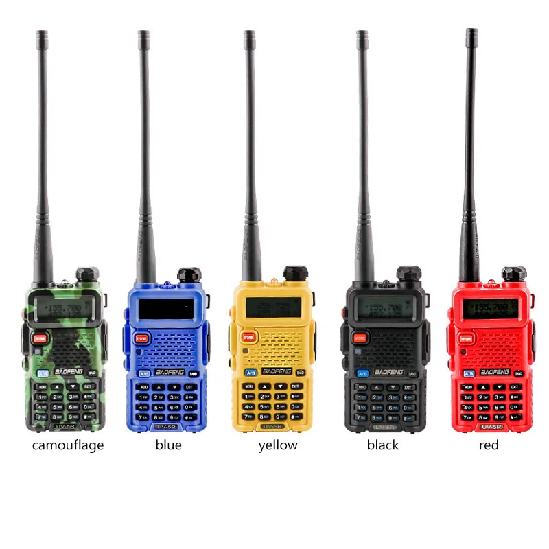 New 2 Pcs Baofeng UV-5R Dual Band UHFVHF Two-way Radio Walkie Talkie transceiver