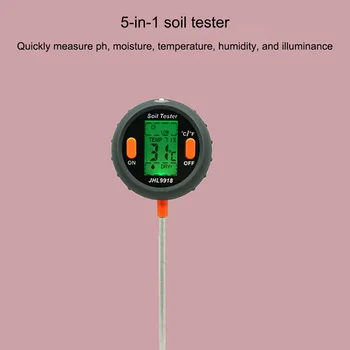 

5-in-1 Soil Tester Moisture Temperature Humidity Light PH Meter for Home and Garden SDF-SHIP