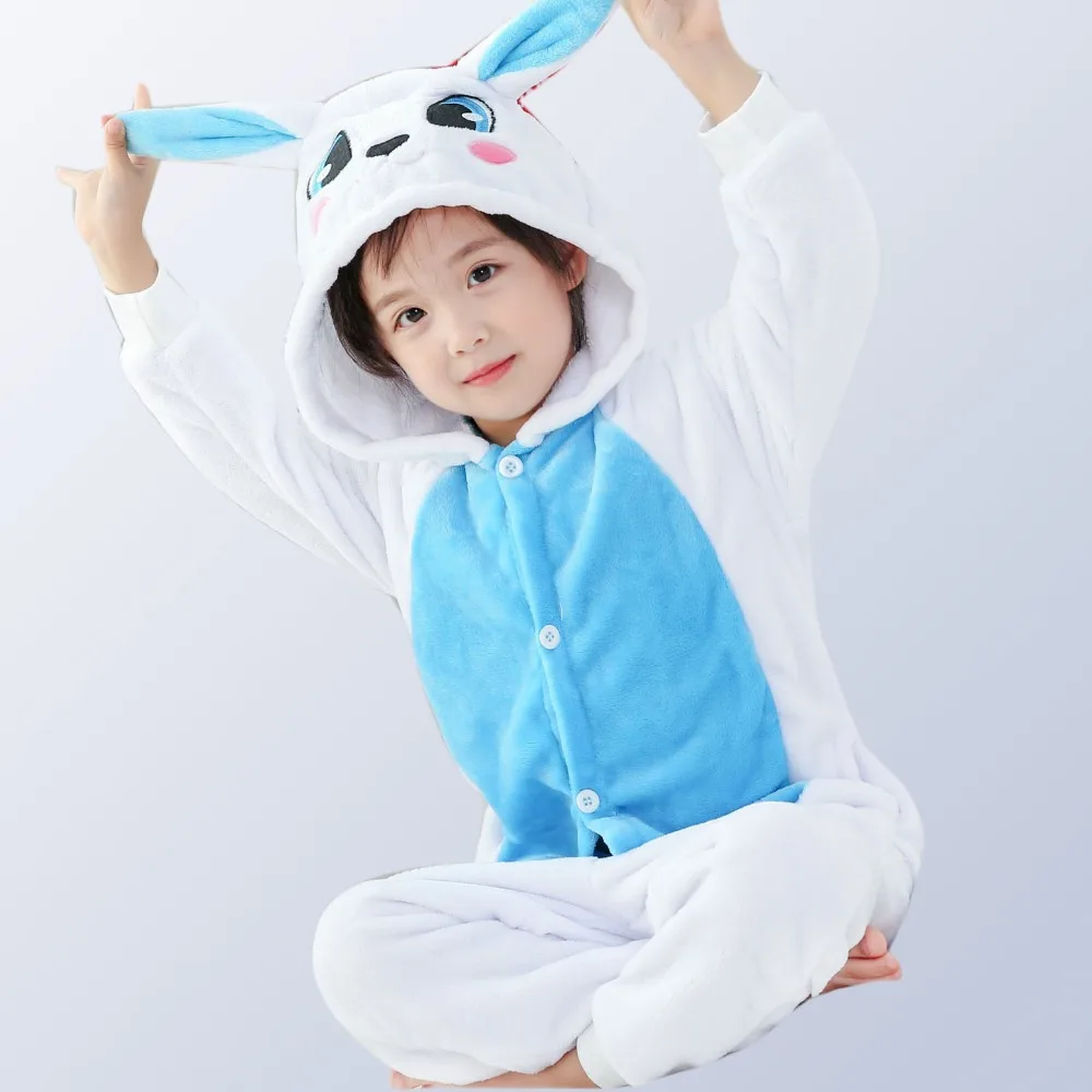 Animal Pajamas for Girls warm Winter Children pajama kids pijama  unicornio infantil pyjama licorne enfant pillamas for 4-12 Y