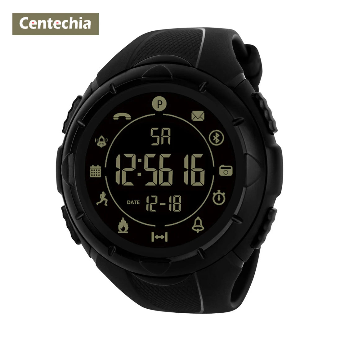 

Centechia Smart Watch , Fitness Tracker Smartwatch 12 Month Using Time, Bluetooth Call Reminder APP Step Counter Phone Watch