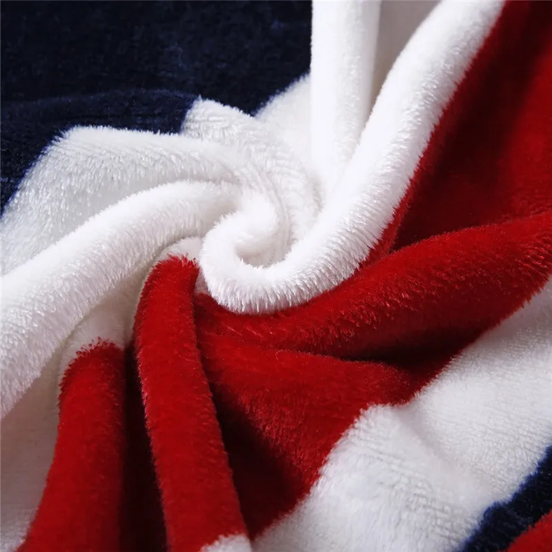 Британский флаг/Американский флаг многофункциональное одеяло s мягкое флисовое тонкое Полосатое Клетчатое одеяло для дивана