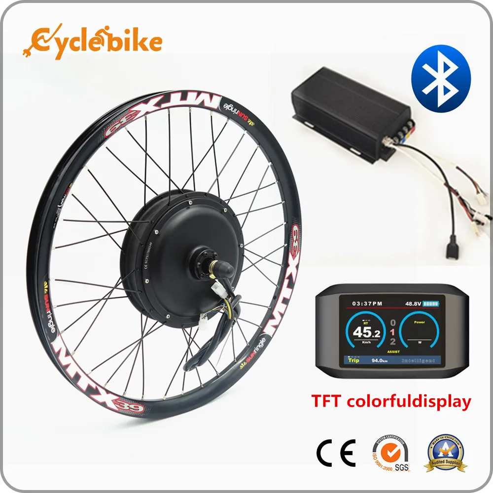 Bluetooth ! Big power 72v 3000w electric bike kit 3kw ebike conversion kit with TFT colorful Bluetooth ! Big power 72v 3000w electric bike kit 3kw ebike conversion kit with TFT colorful
