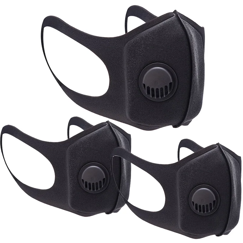 Download Folding Face Mask Dustproof Unisex Black mouth Mask PM2.5 ...