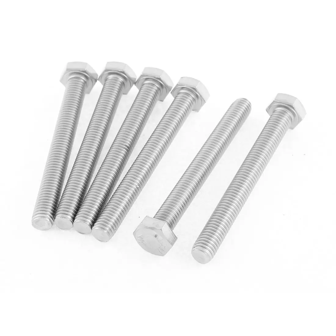 

M8 x 70mm Fully Threaded 304 Stainless Steel Hex Head Screw Bolt 6 Pcs