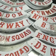 CALIFORNIA NOMADS AFFA Нью-Йорк Англия Австралия Италия пользовательская Нижняя мотоциклетная куртка Байкерский жилет Железный На Патчи для одежды