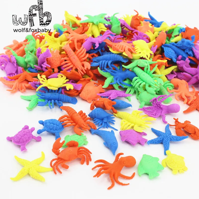 1 кг/пакет игрушка для роста морских животных|sea animals toys|plastic toy sea animalsplastic toys |