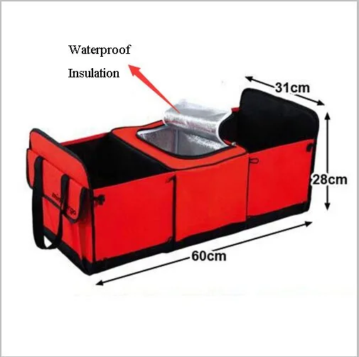 CHIZIYO сумка для хранения в багажник автомобиля ткань Оксфорд складной ящик для хранения грузовика Автомобильный багажник аккуратная сумка органайзер коробка для хранения с охлаждающей сумкой