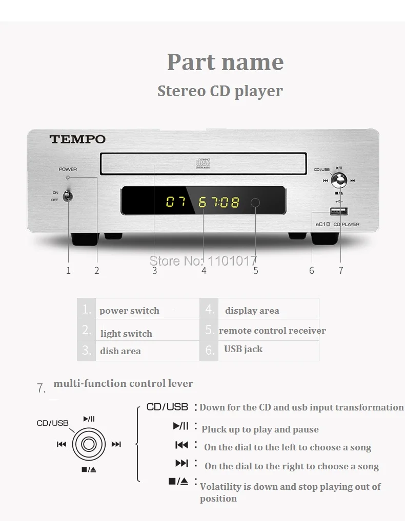 SHANLING TEMPO EC1B CD hdcd-плеер HIFI EXQUIS чтение USB ключ коаксиальный Оптический