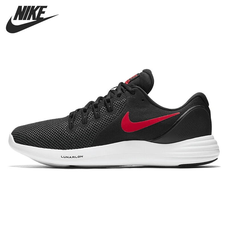 nike lunar apparent black running shoes