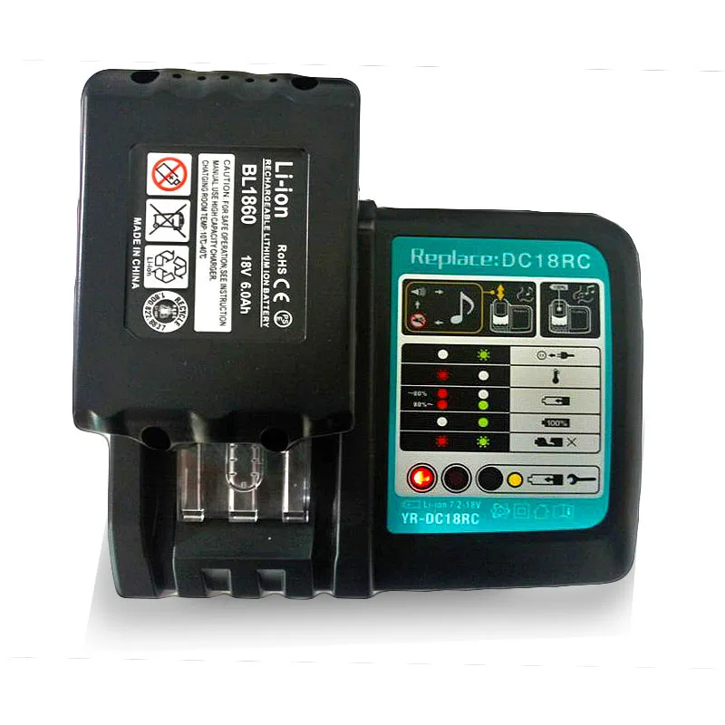  Li-ion Battery Charger Replacement Power tool Battery Charger for Makita 7.2V -18V BL1830 Bl1430 DC